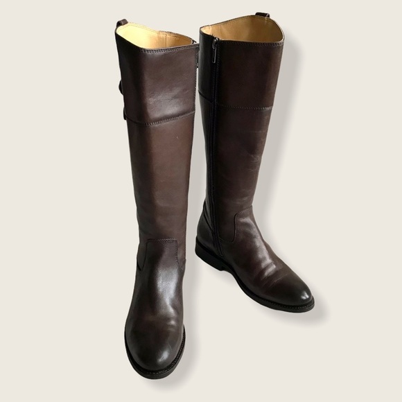 Frye Jayden Button Knee High Leather Riding Boots - Picture 9 of 16